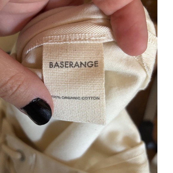 Baserange Women's Bayou Wide Leg Pants Off White Size 29 Organic Cotton Neutral - Picture 10 of 11